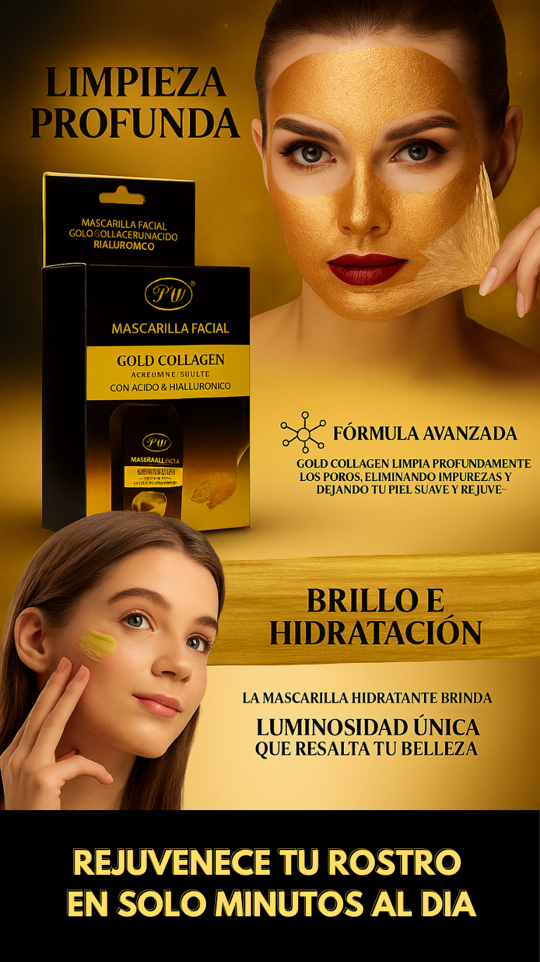 Mascarilla facial Golden